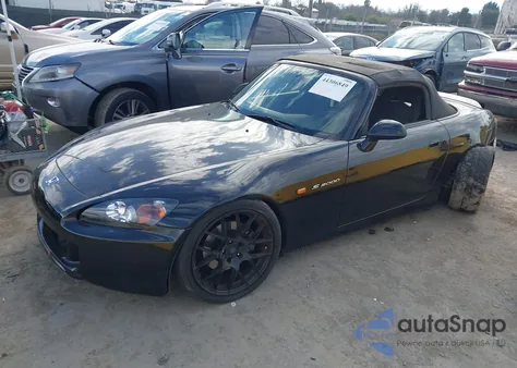 2003 Honda S2000 z USA, uszkodzony, nr VIN JHMAP11493T002516